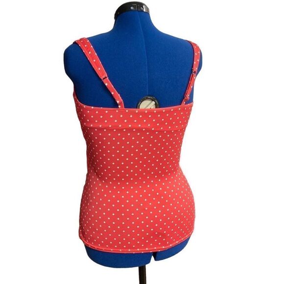 TALBOTS Women’s Tankini Orange & White Size 14 Underwire Bra - Picture 3 of 11